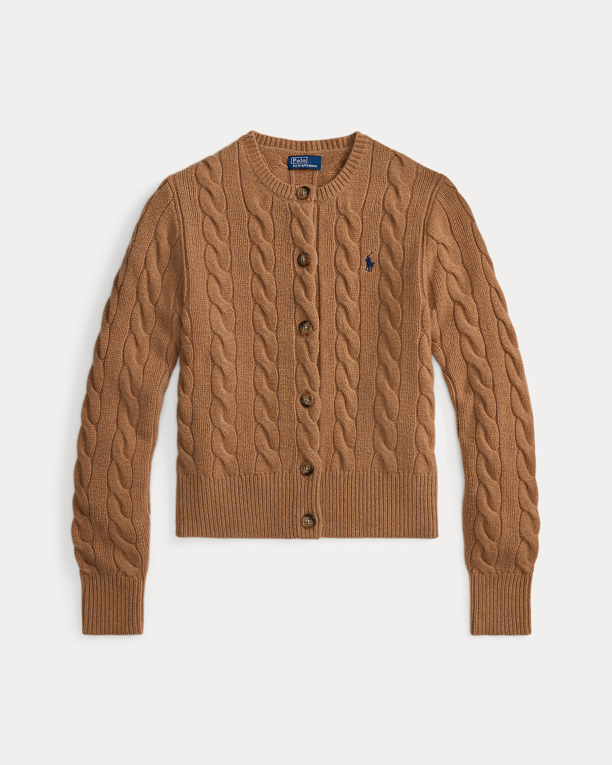 Cable-Knit Wool-Cashmere Cardigan