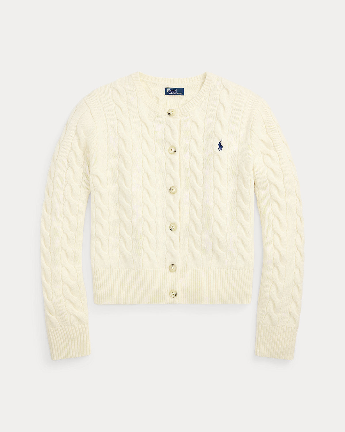 Cable-Knit Wool-Cashmere Cardigan