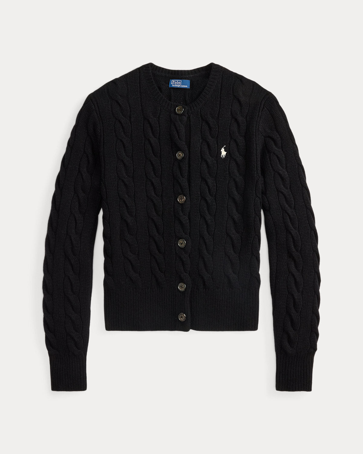 Cable-Knit Wool-Cashmere Cardigan