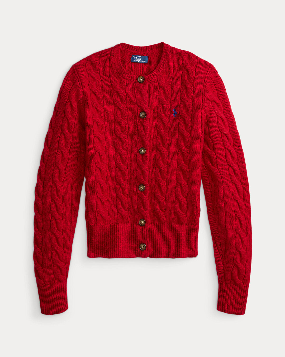 Cable-Knit Wool-Cashmere Cardigan