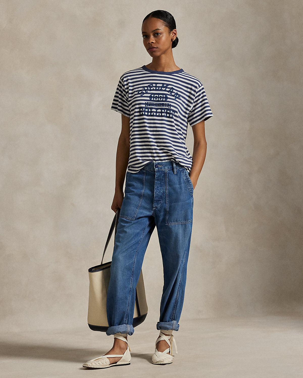 The Spelman College Striped Jersey Tee