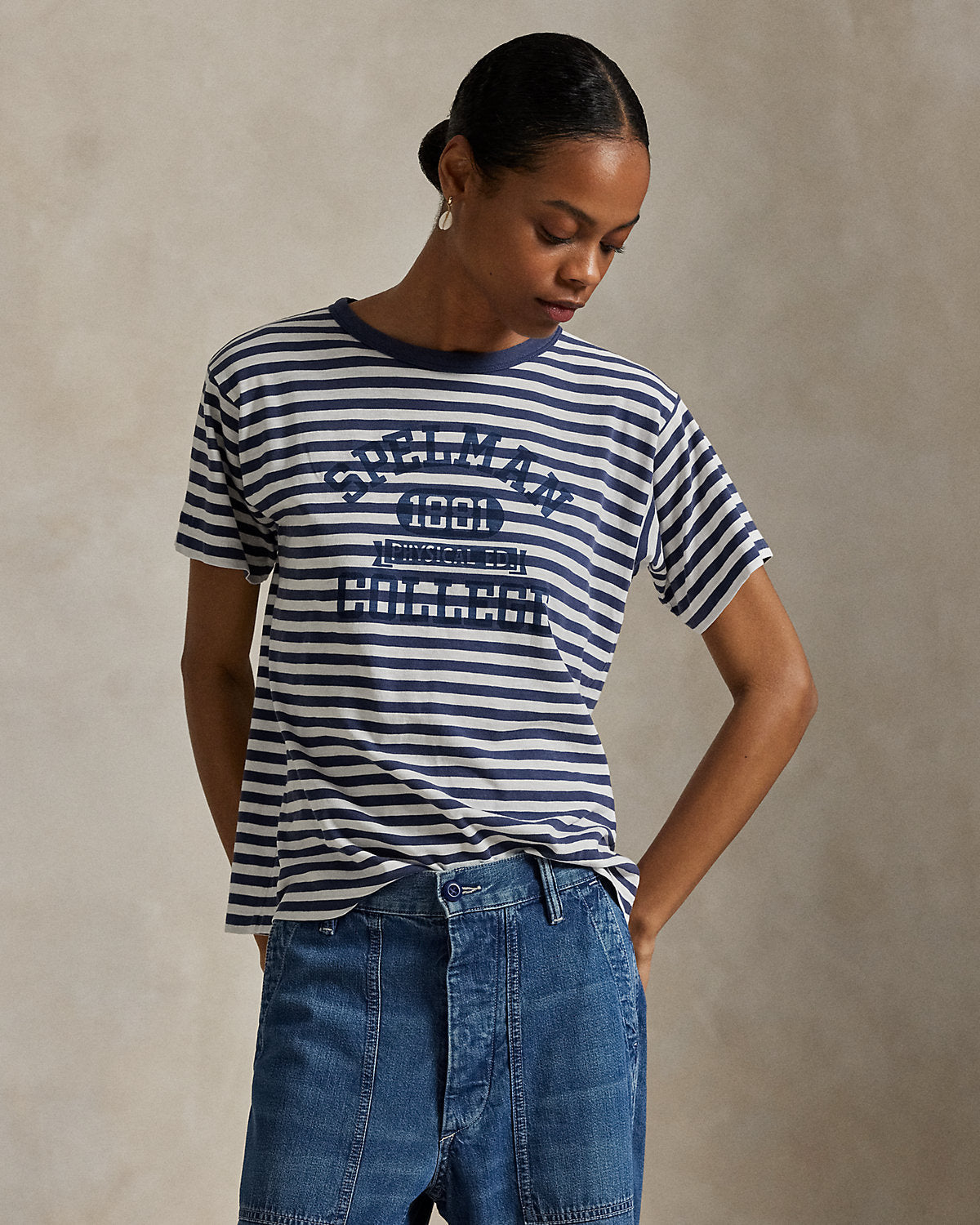 The Spelman College Striped Jersey Tee