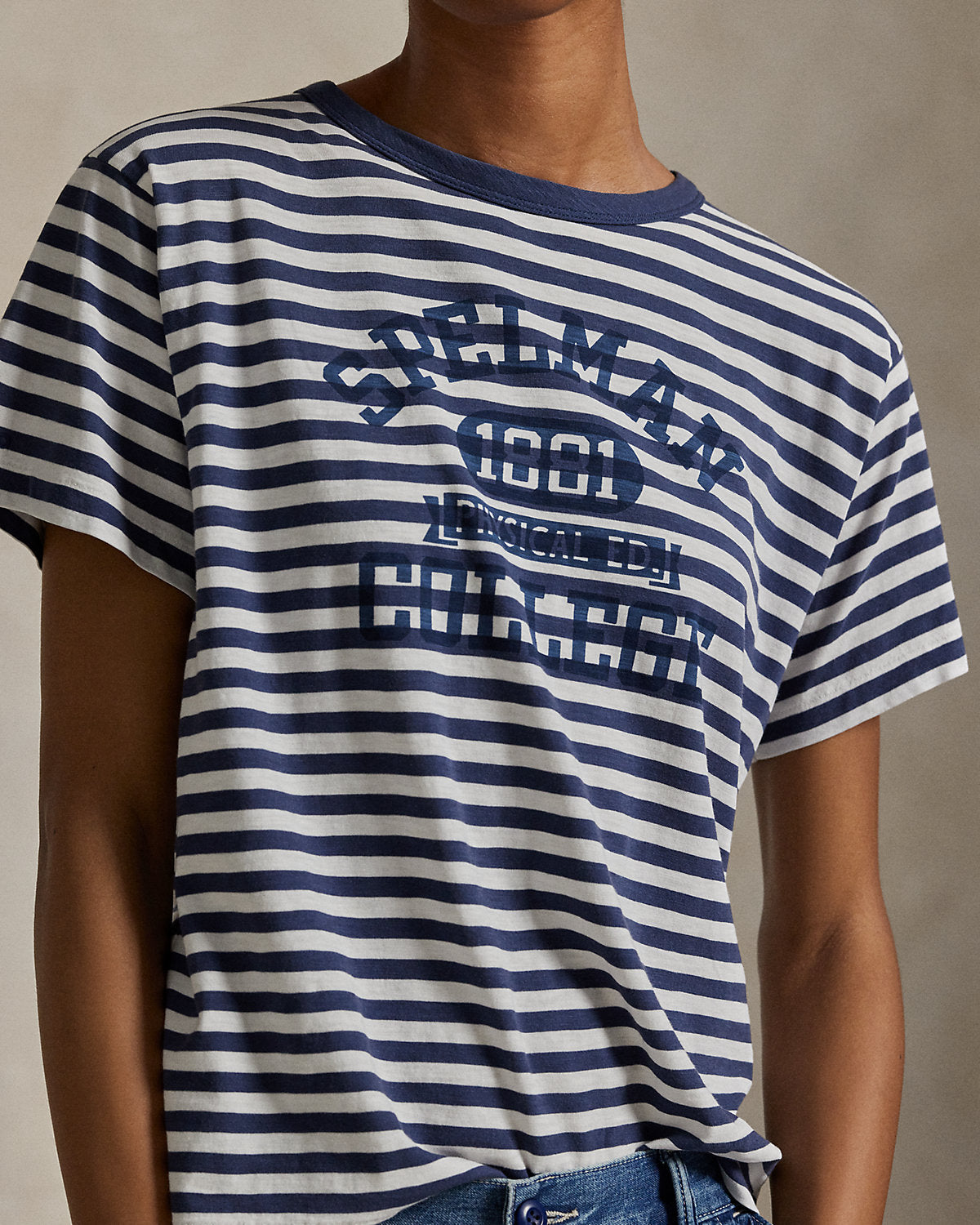 The Spelman College Striped Jersey Tee