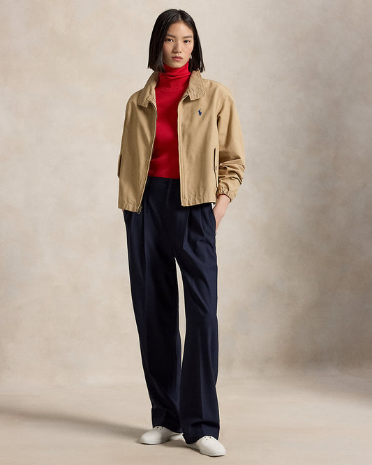 Bacall Wool-Blend Faille Pant