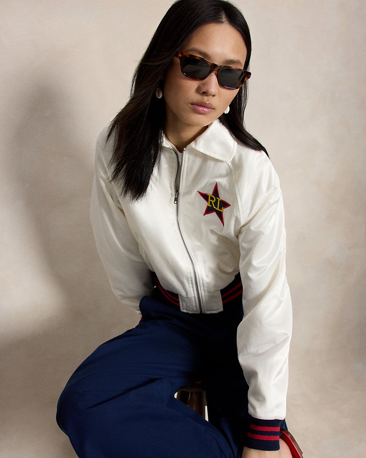 Logo Satin Jacket
