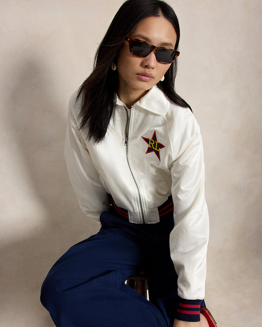 Logo Satin Jacket