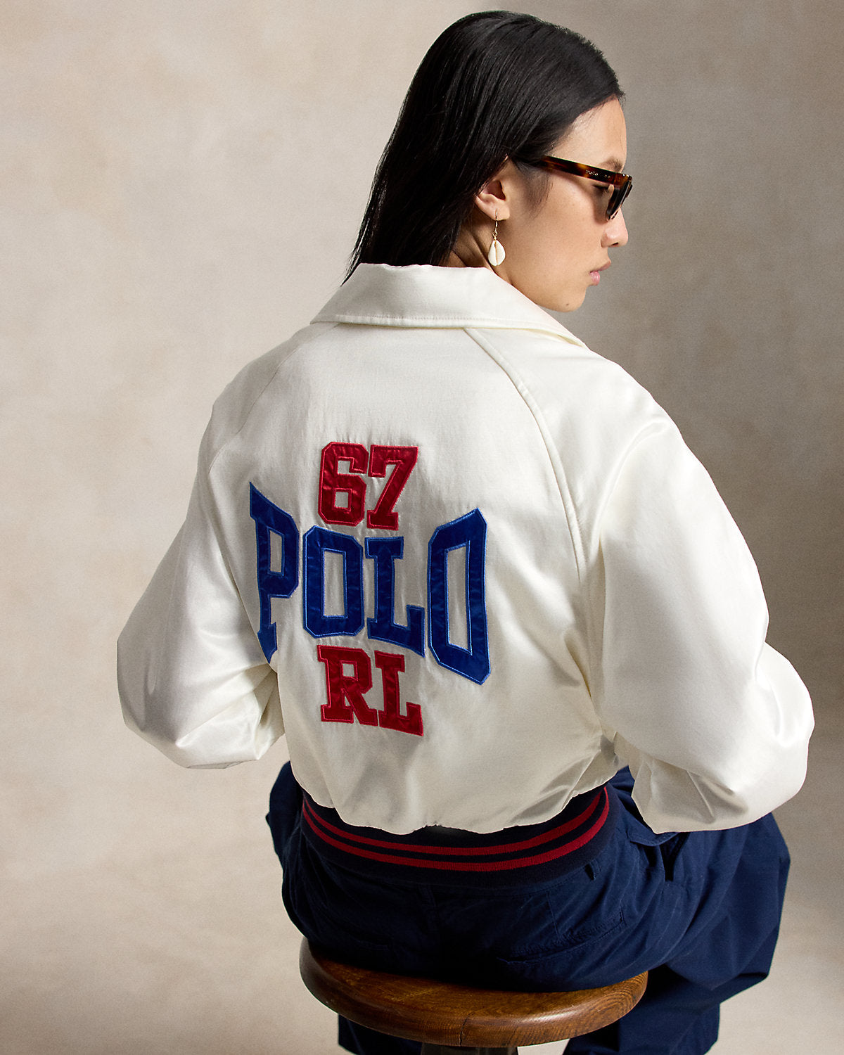 Logo Satin Jacket