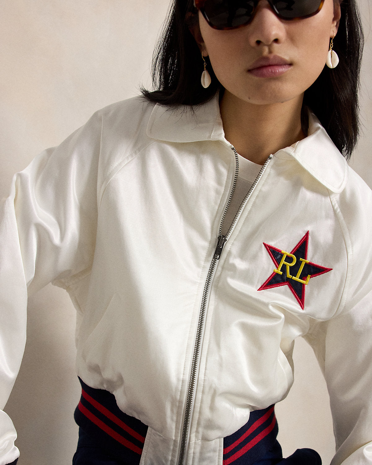 Logo Satin Jacket