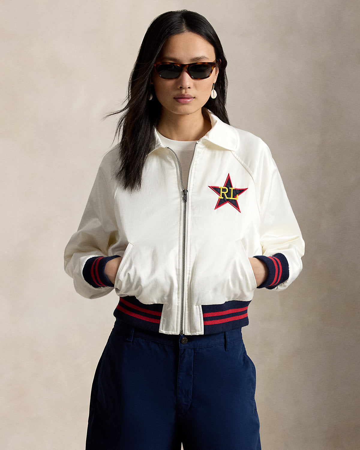 Logo Satin Jacket