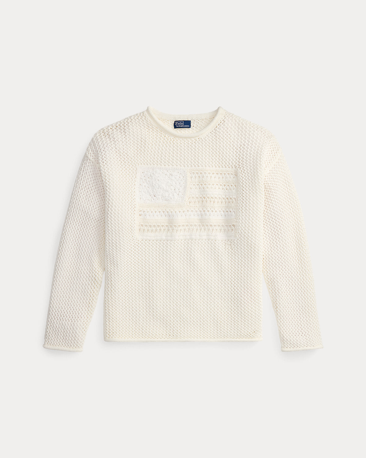 Tonal Flag Pointelle Sweater