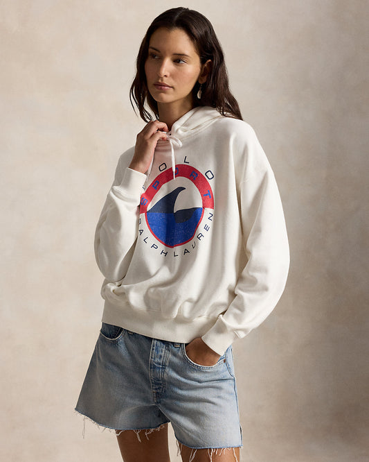 Wave-Logo Fleece Hoodie