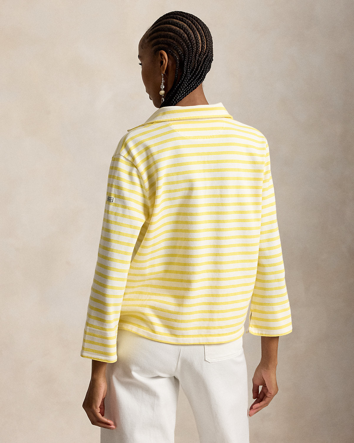 Striped Split-Placket Mariner Tee
