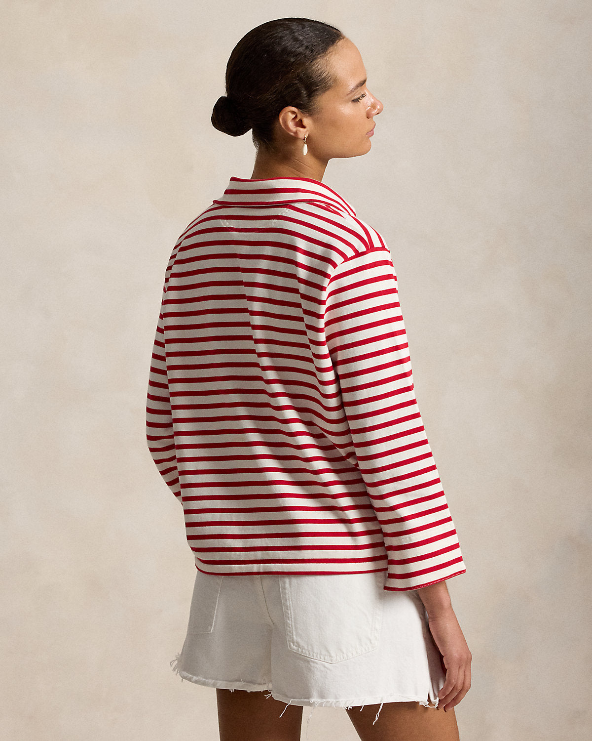 Striped Split-Placket Mariner Tee