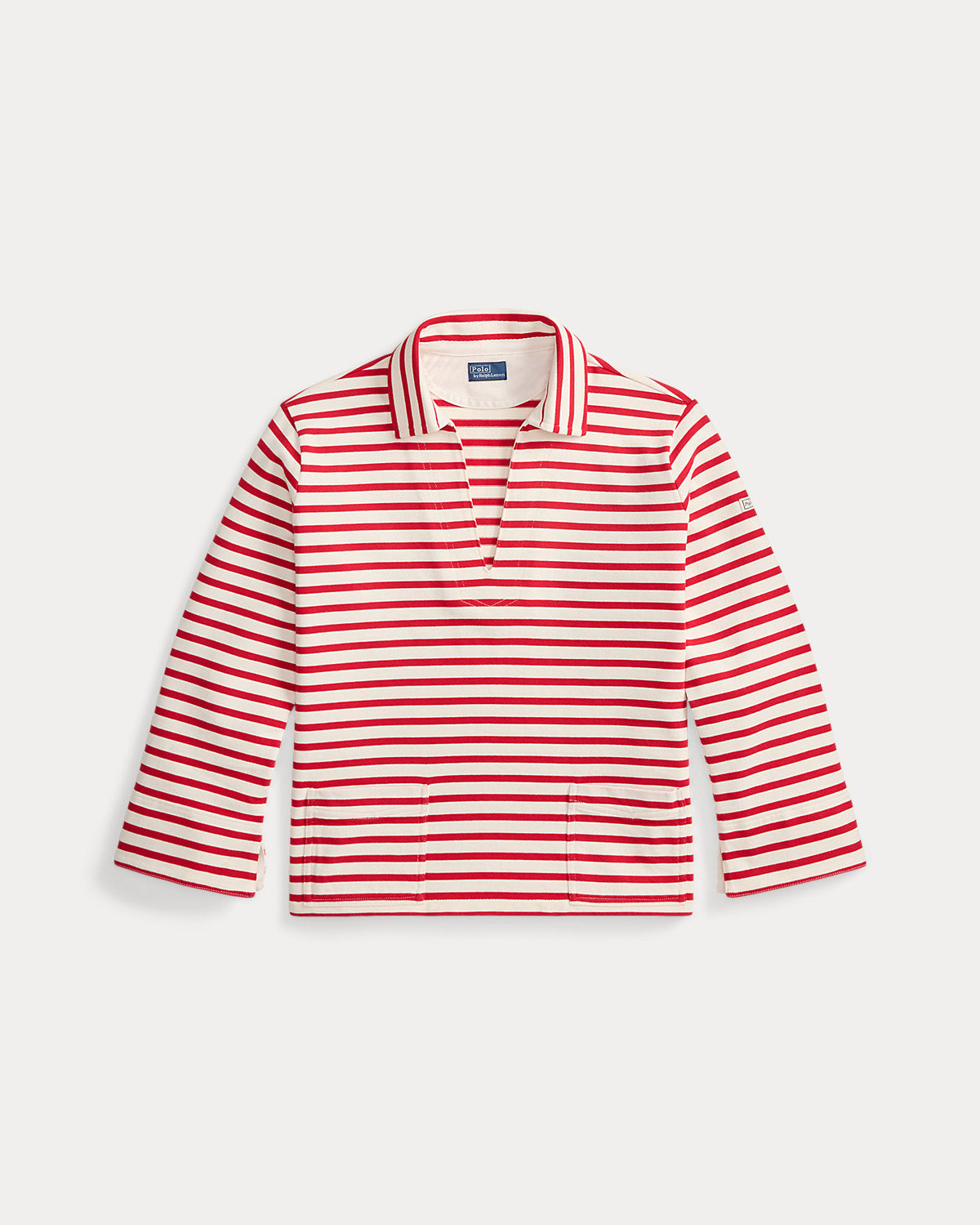 Striped Split-Placket Mariner Tee