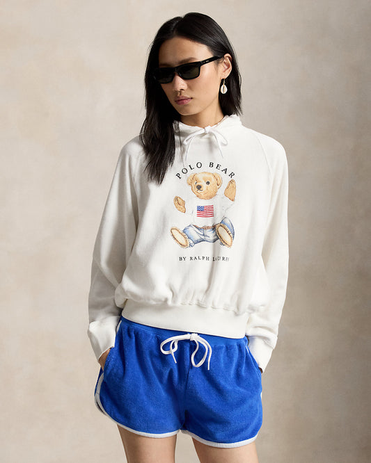 Shrunken Fit Bear Terry Hoodie