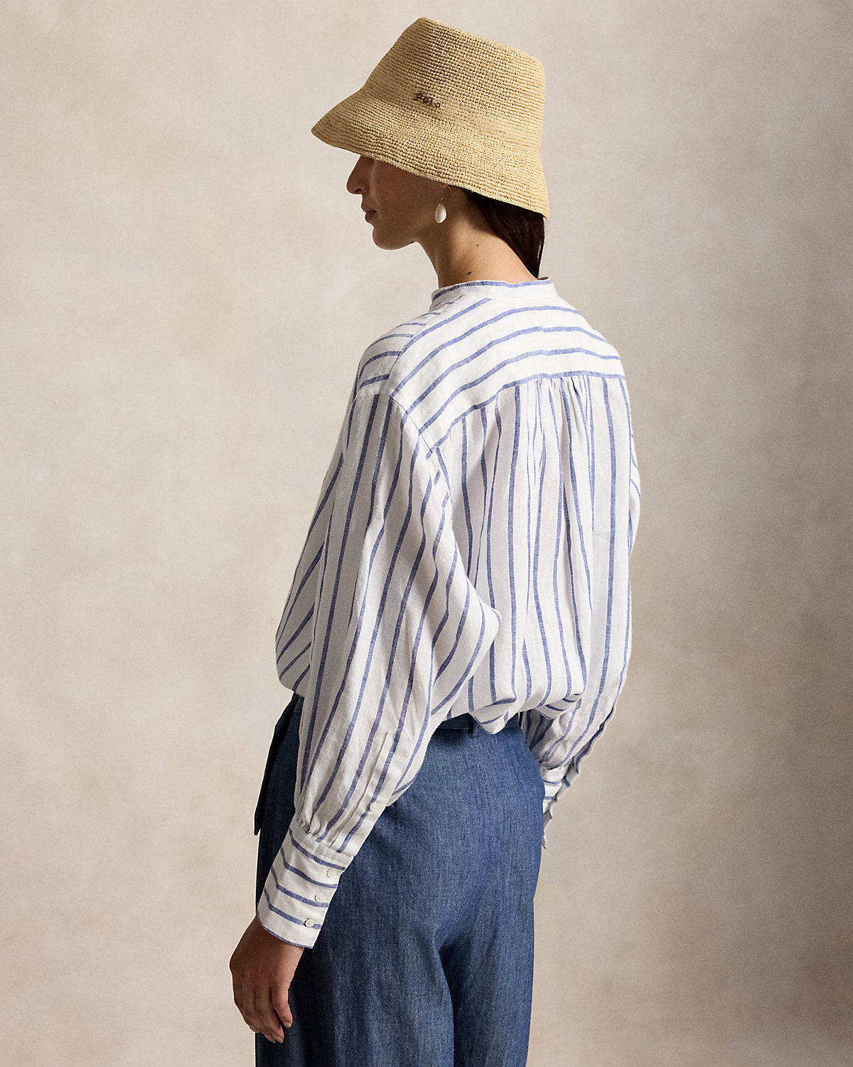 Women's Striped Linen Shirt