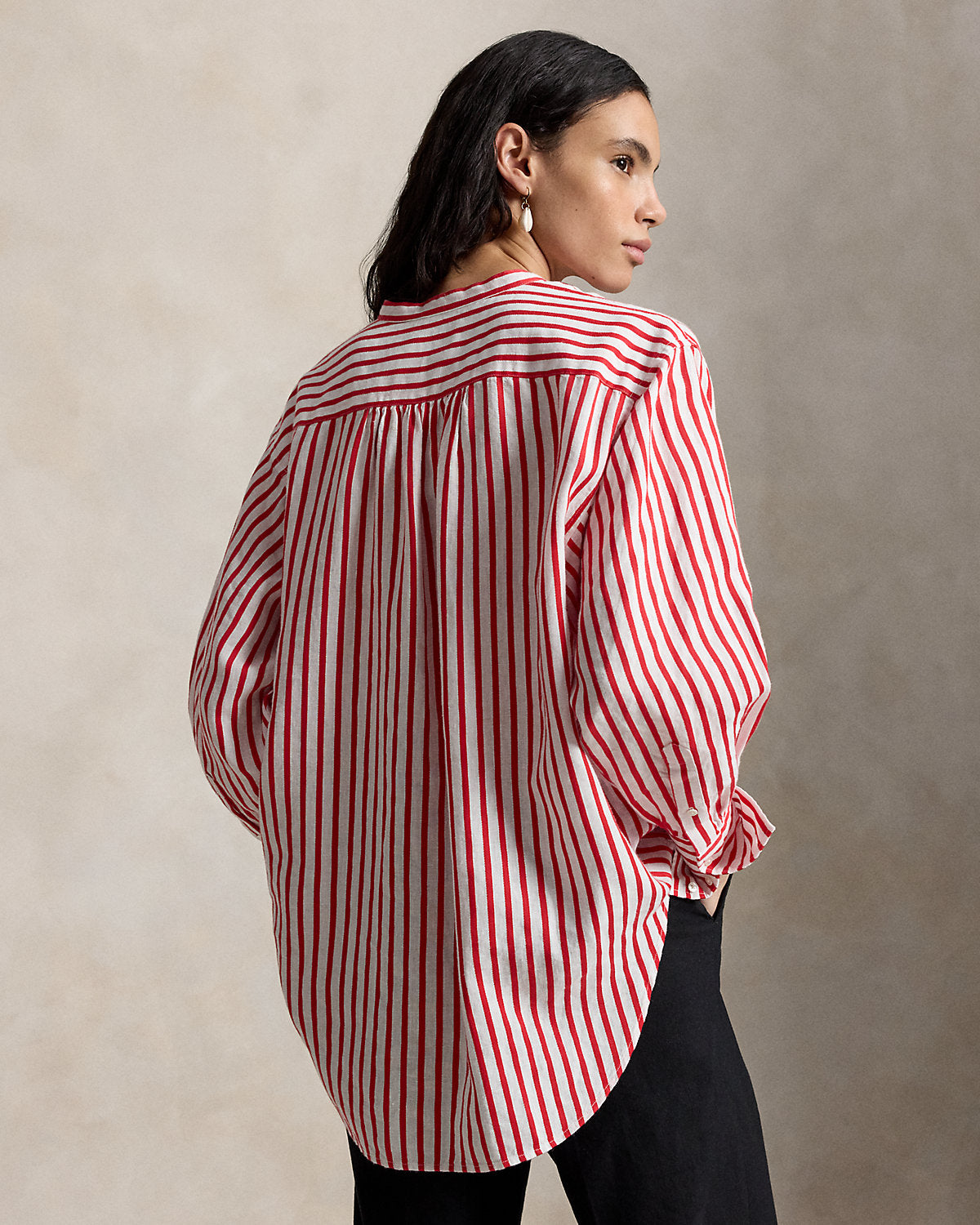 Women's Striped Linen Shirt
