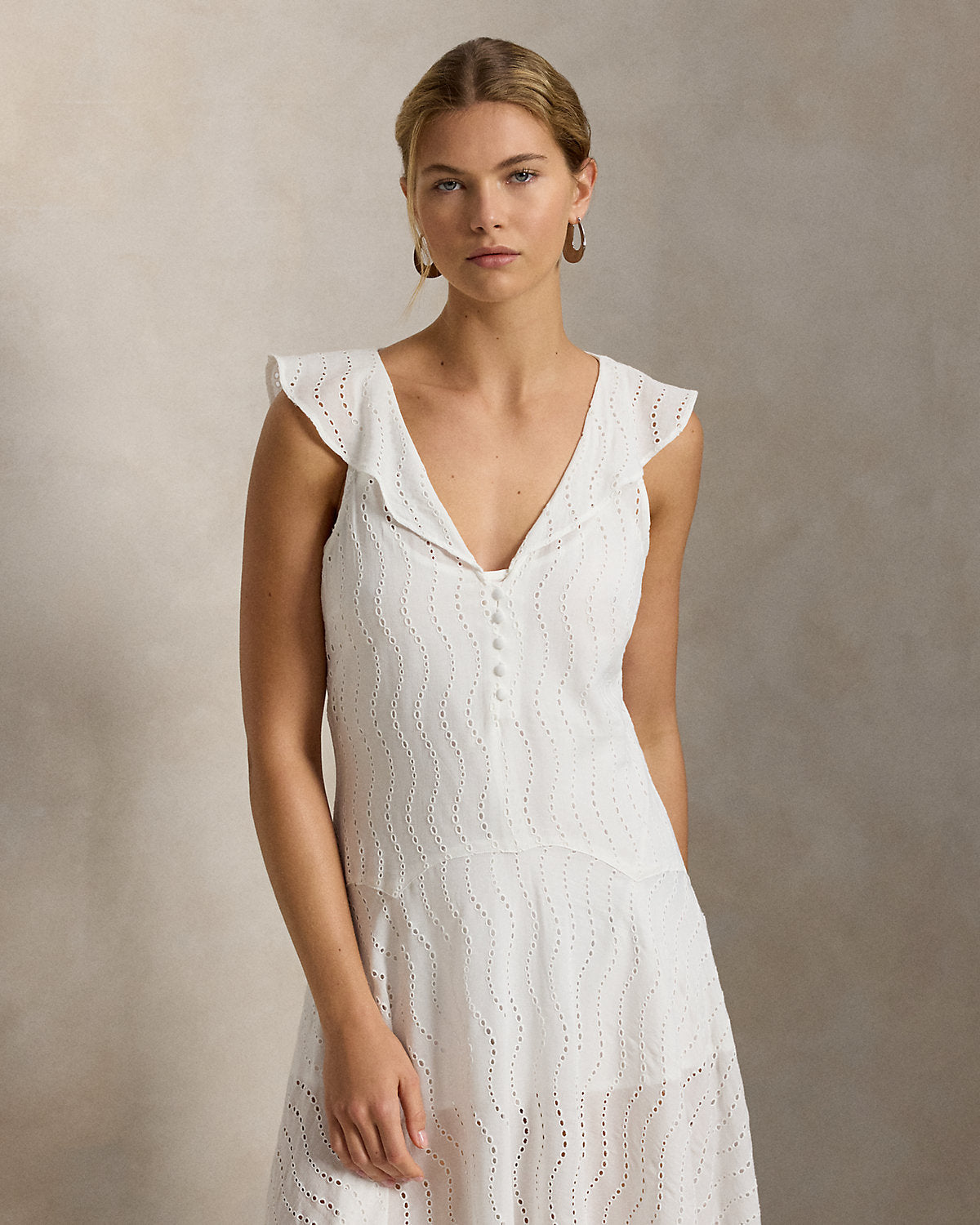 Eyelet Gauze Dress