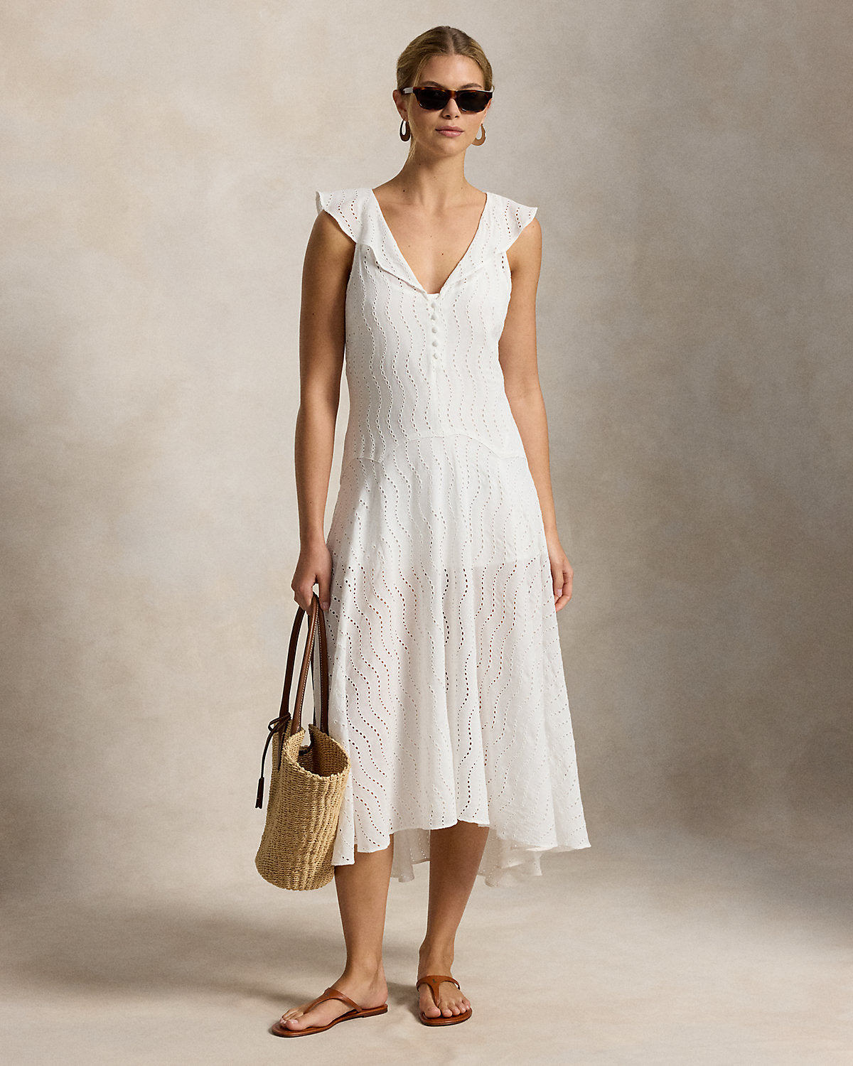 Eyelet Gauze Dress