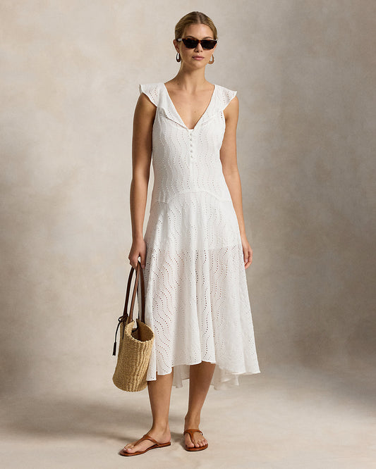 Eyelet Gauze Dress