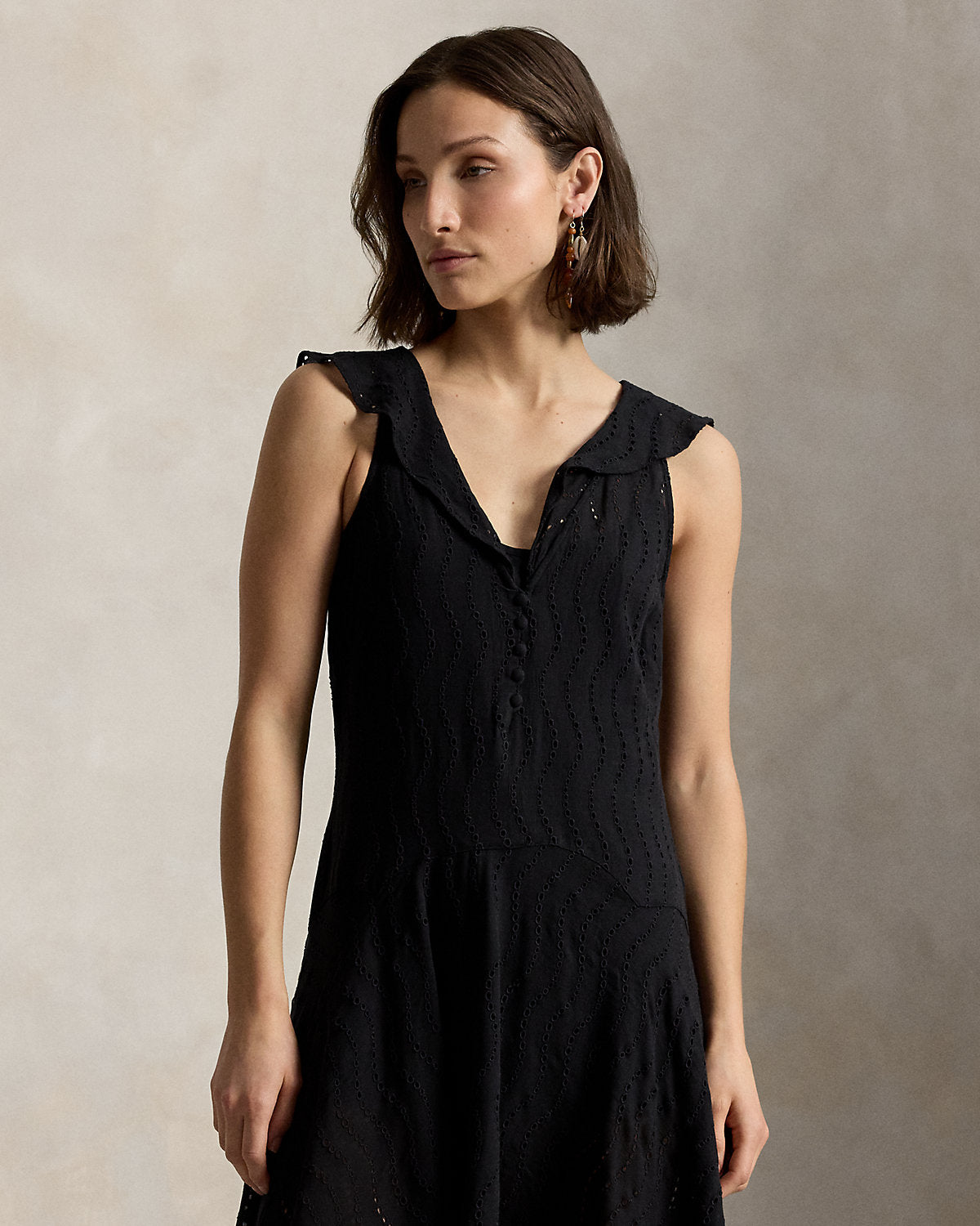 Eyelet Gauze Dress