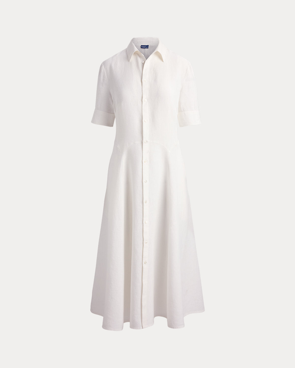 Linen Paneled Shirtdress