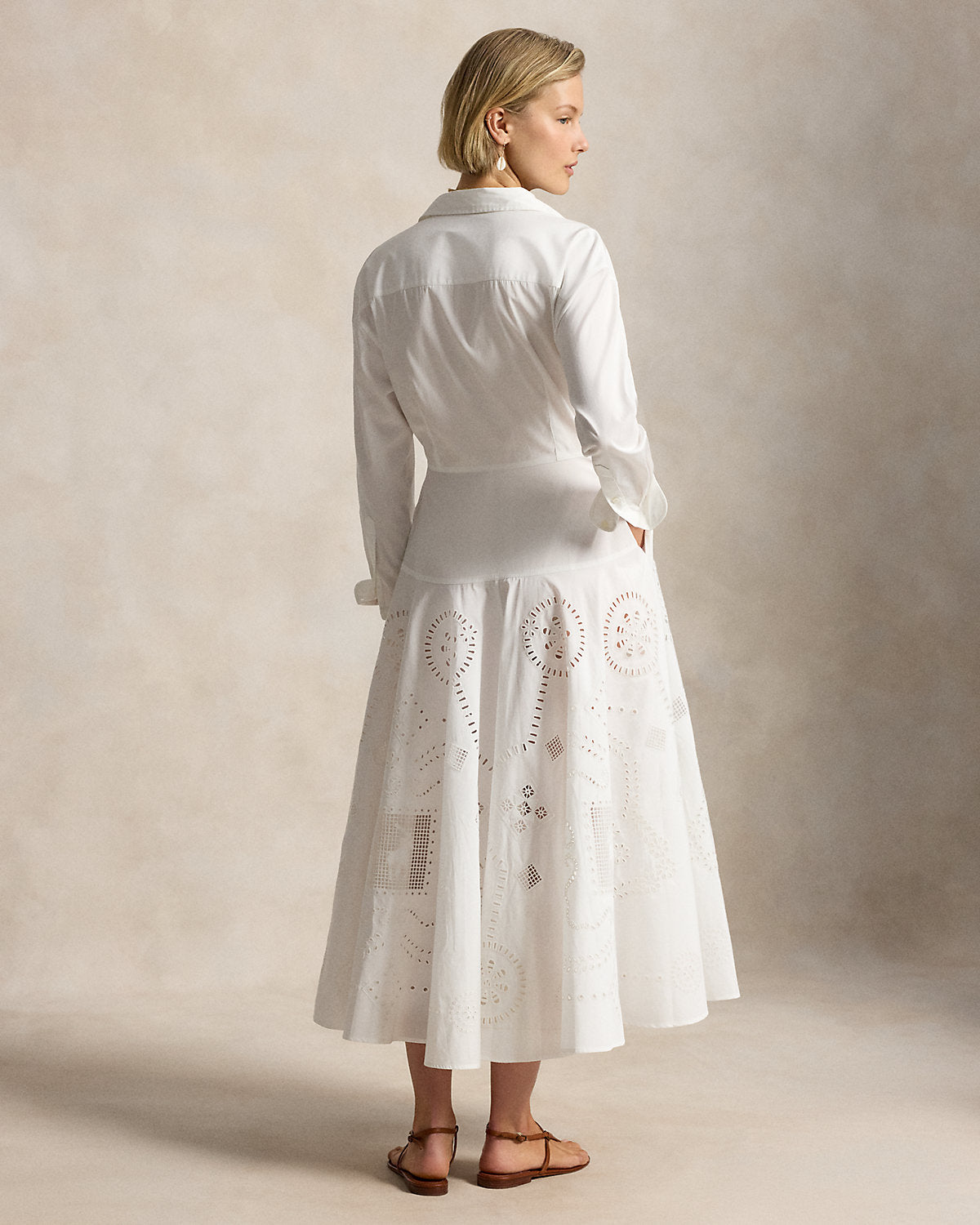Cotton Eyelet Shirtdress