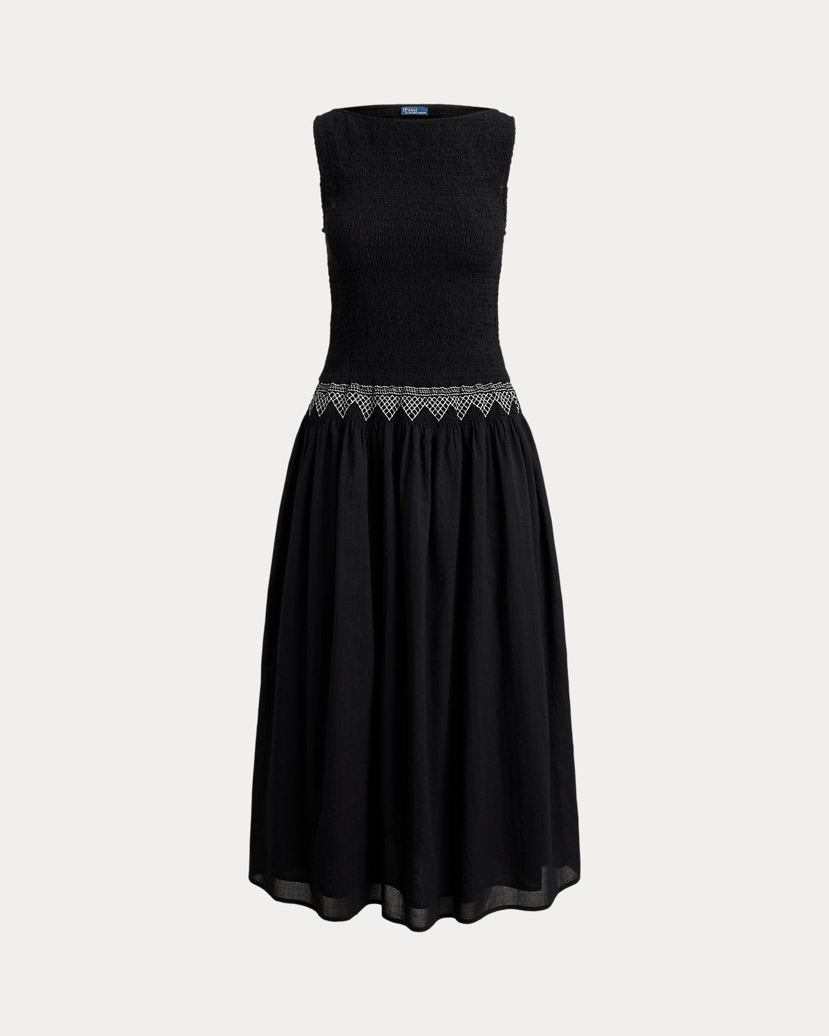 Smocked Cotton Voile Dress