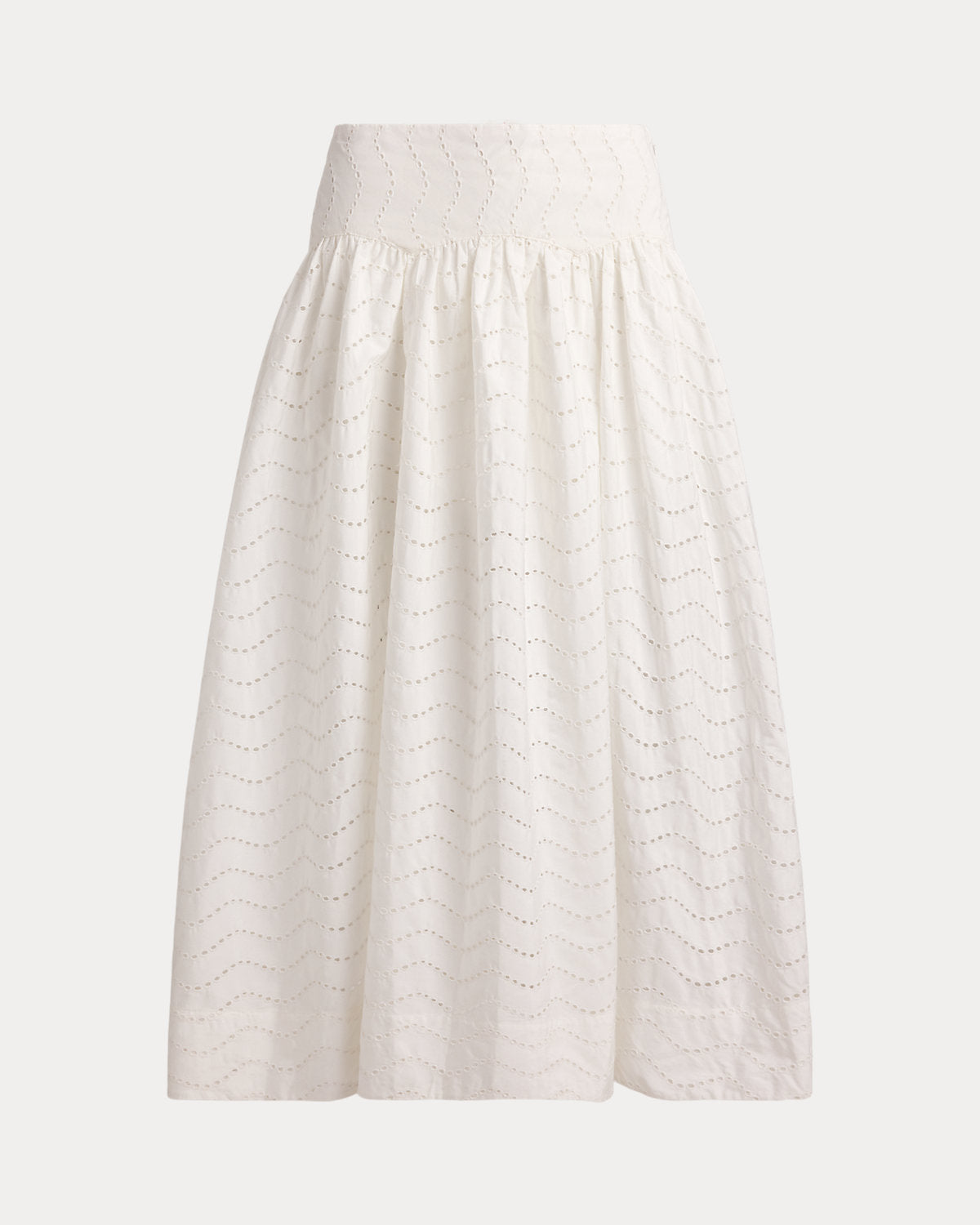 Cotton Eyelet Maxiskirt
