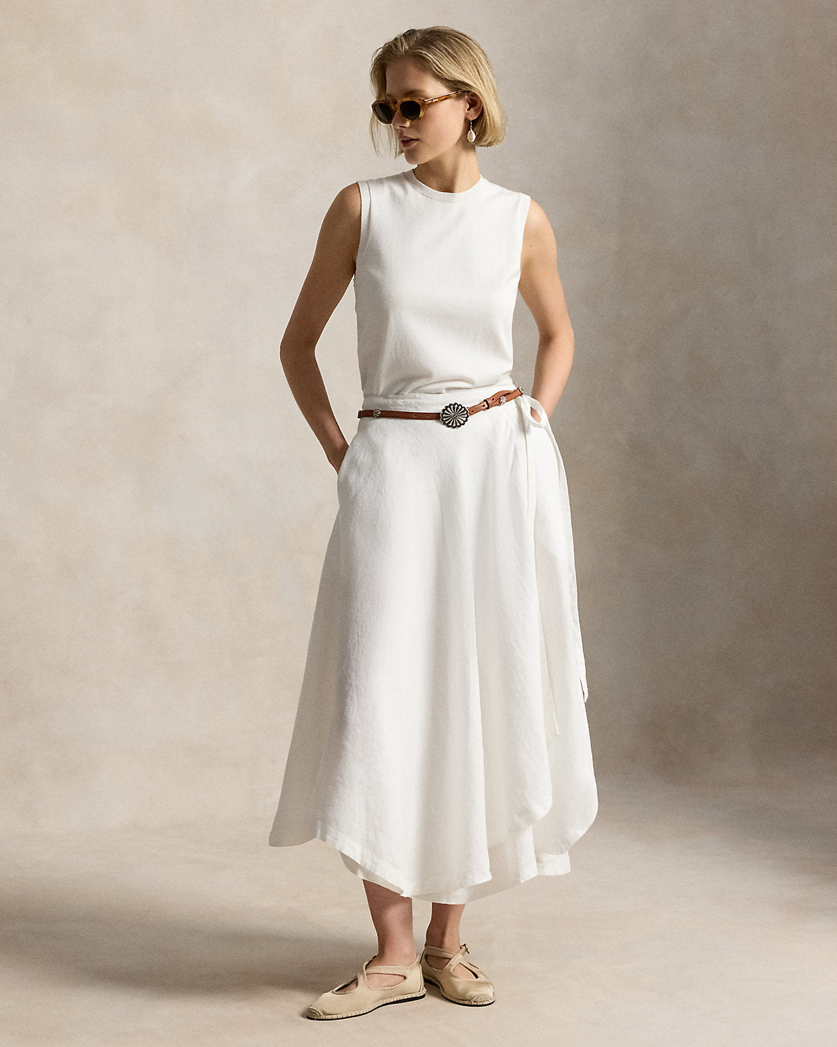 Linen Wrap Skirt