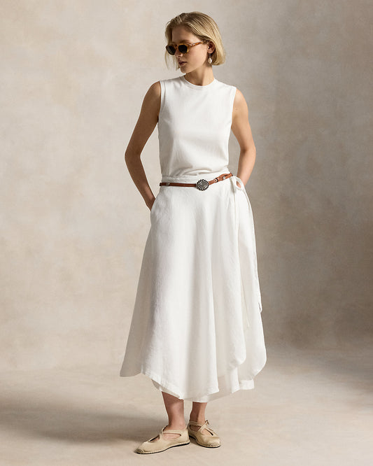 Linen Wrap Skirt