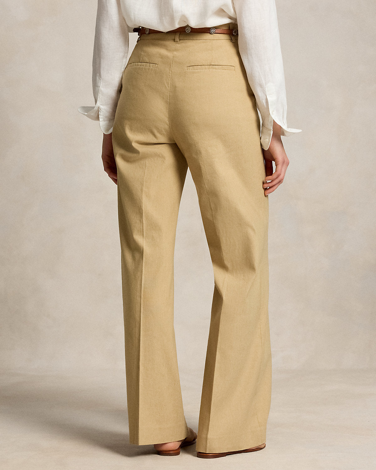 Beaton Stretch Cotton-Linen Pant