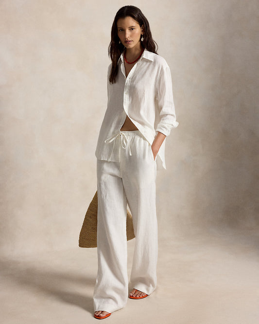 Linen Drawstring Pant