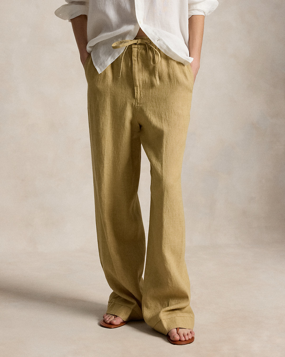 Linen Drawstring Pant