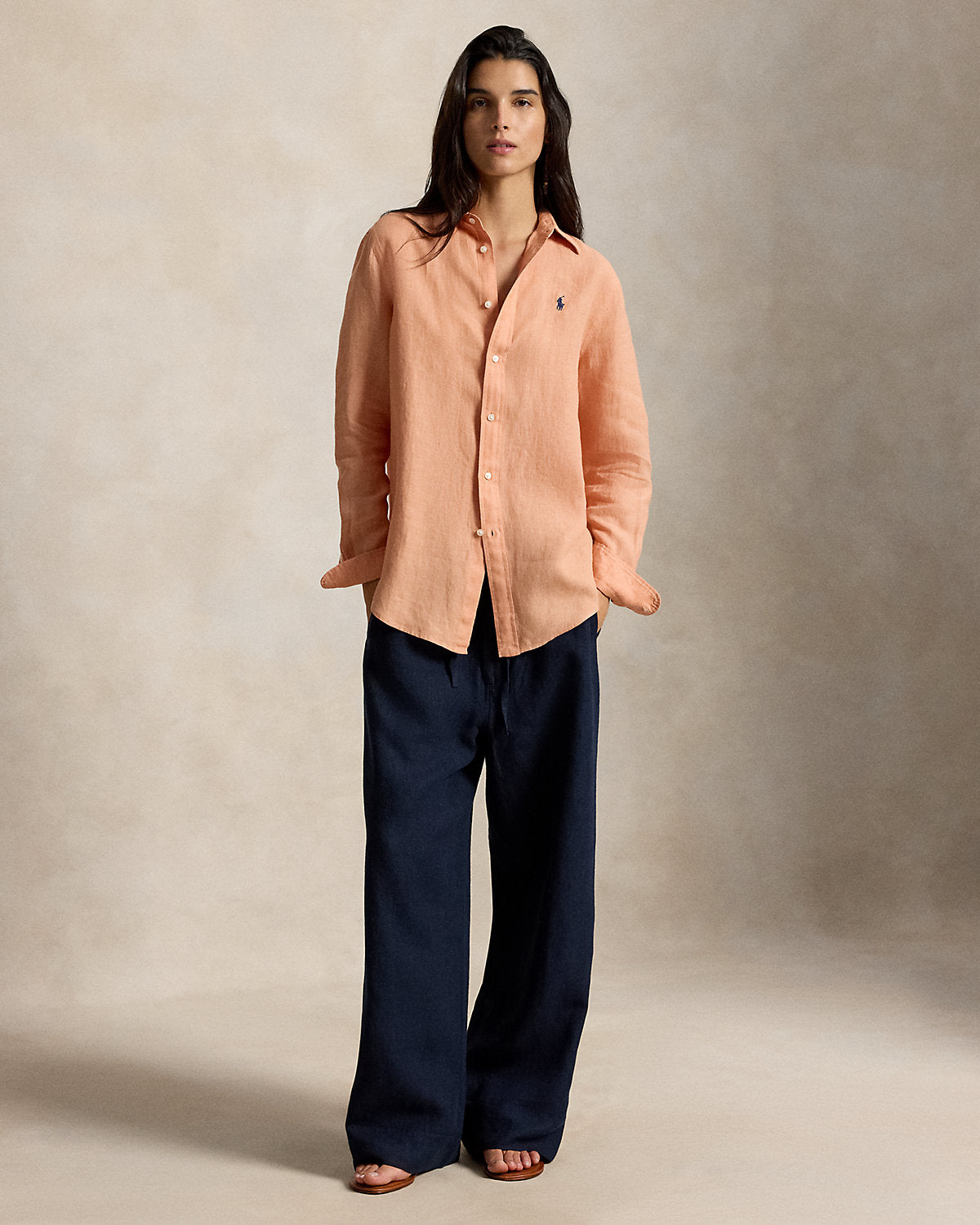 Linen Drawstring Pant