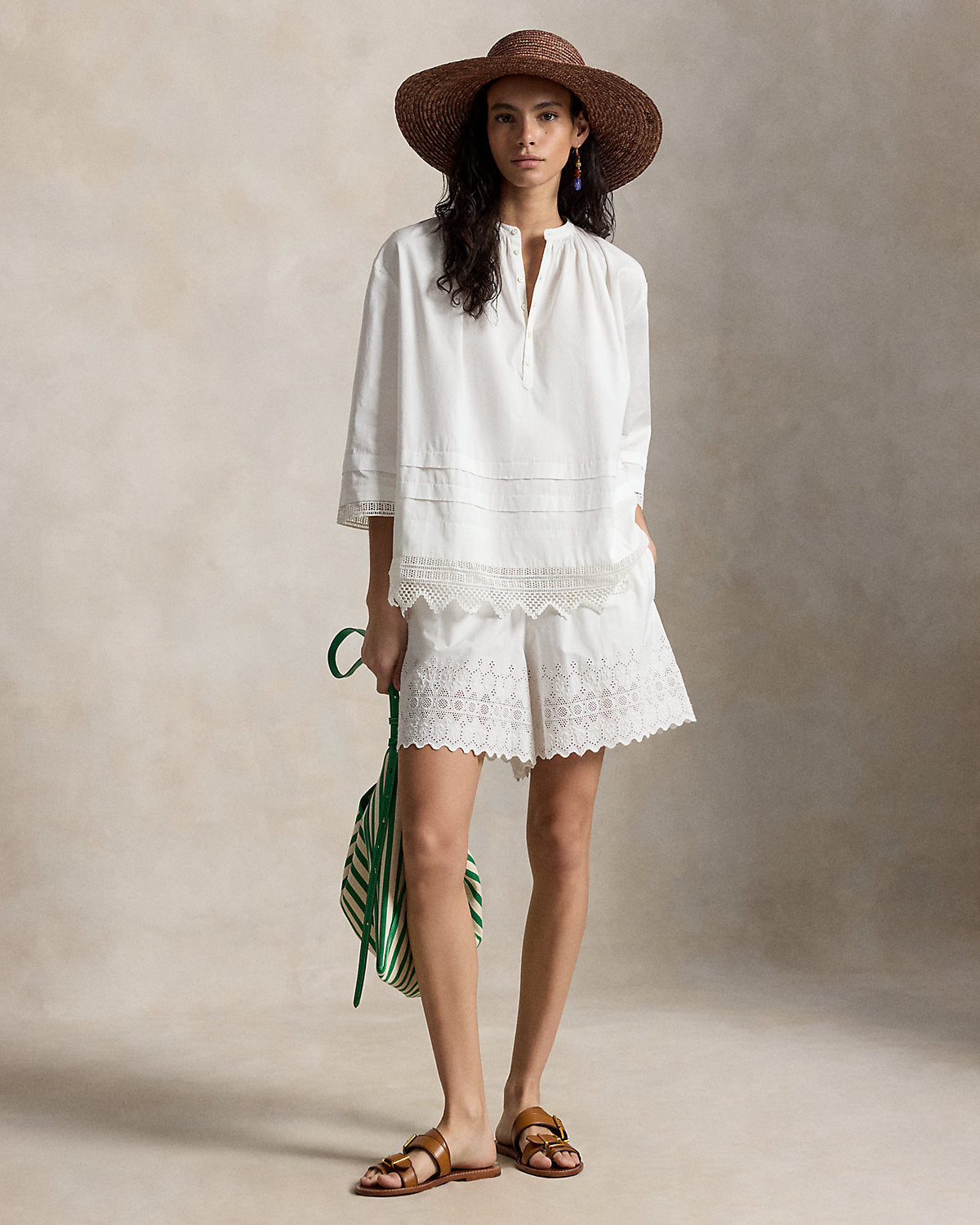 Cotton Eyelet Short
