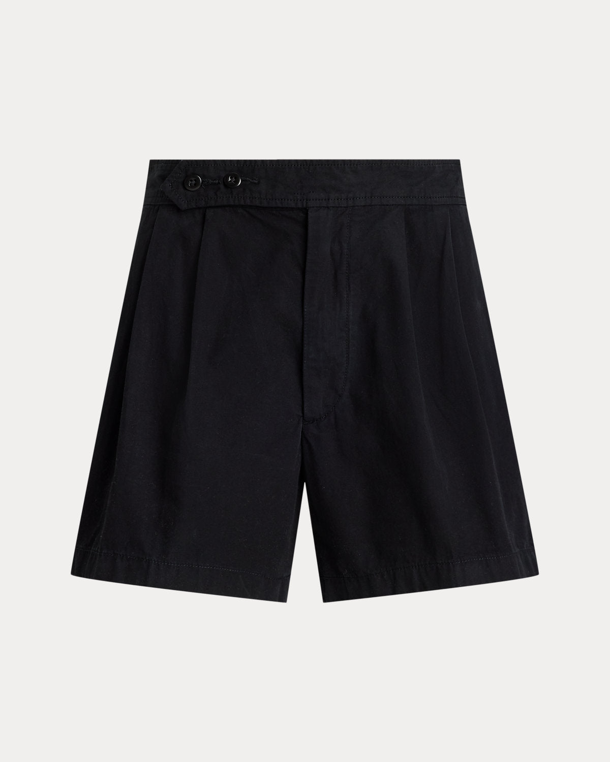 Pleated Cotton Short