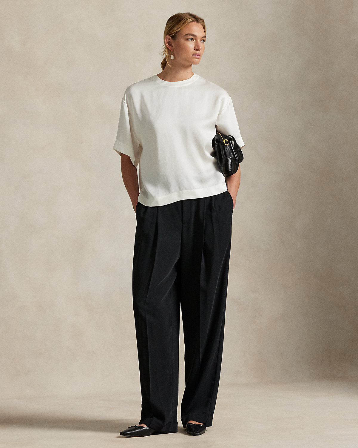 Oversize Satin Tee