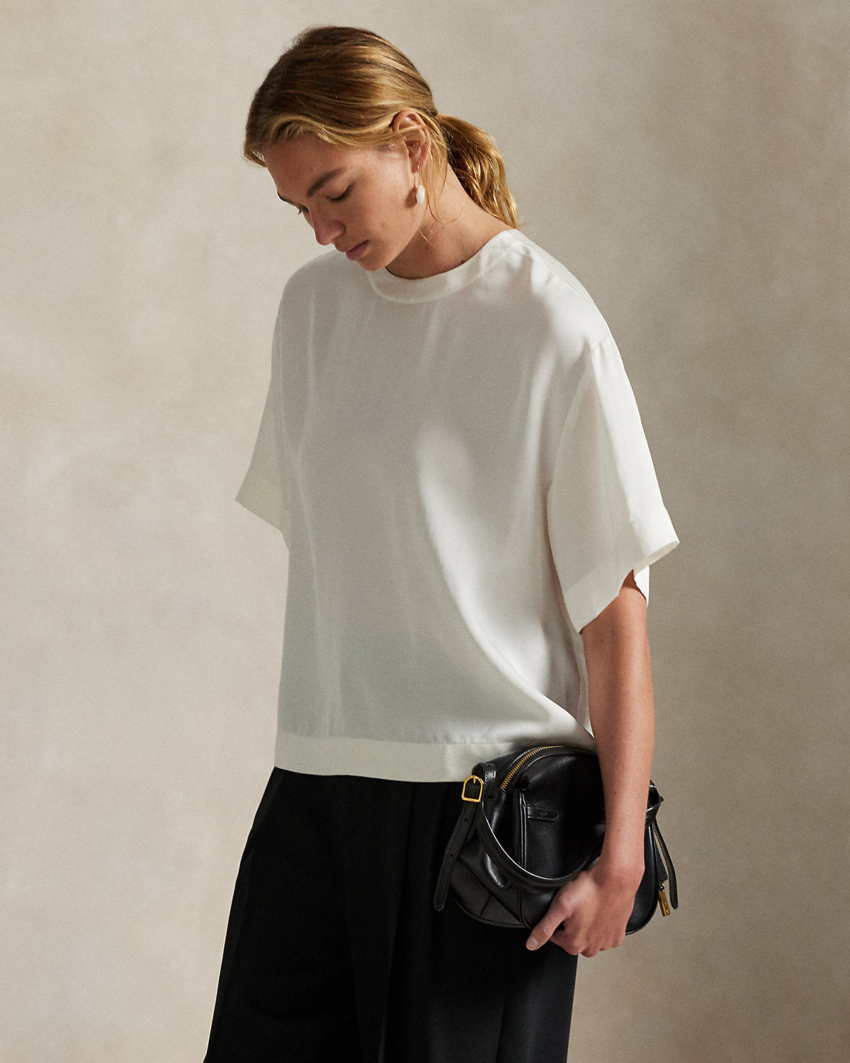 Oversize Satin Tee