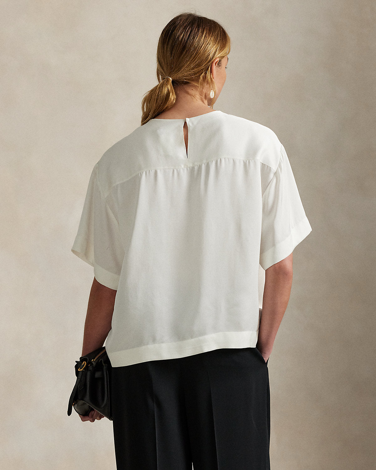 Oversize Satin Tee