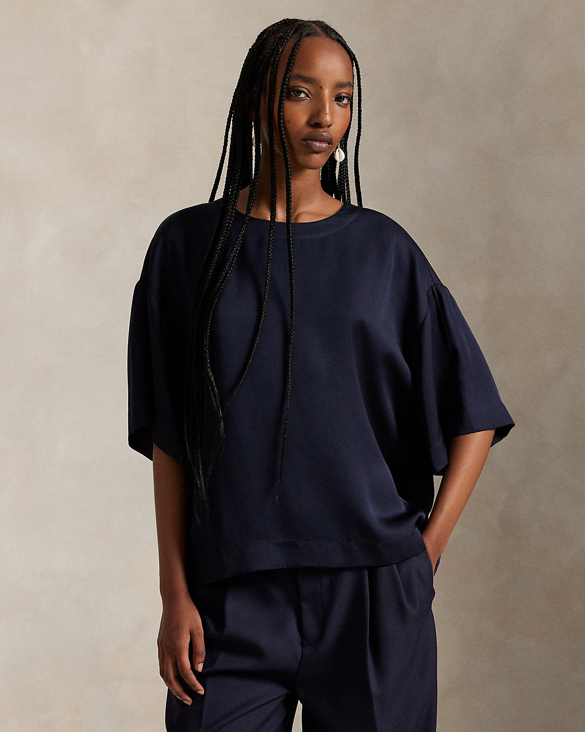 Oversize Satin Tee