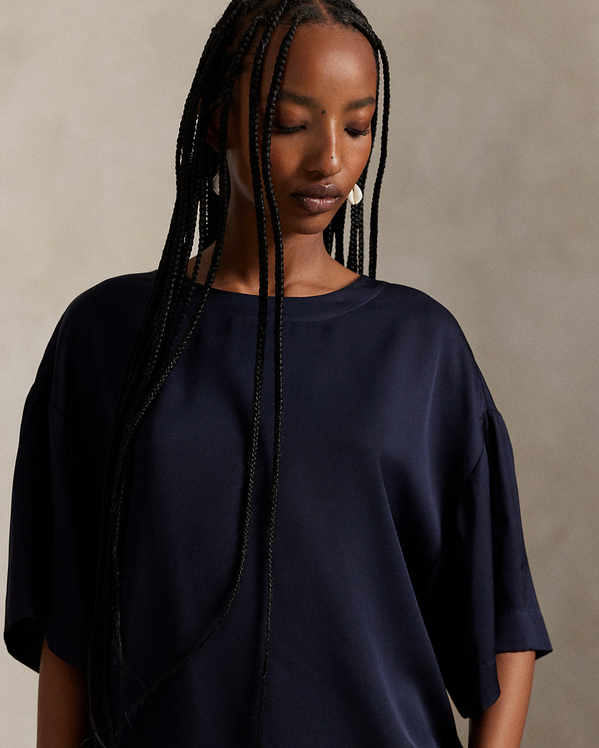 Oversize Satin Tee