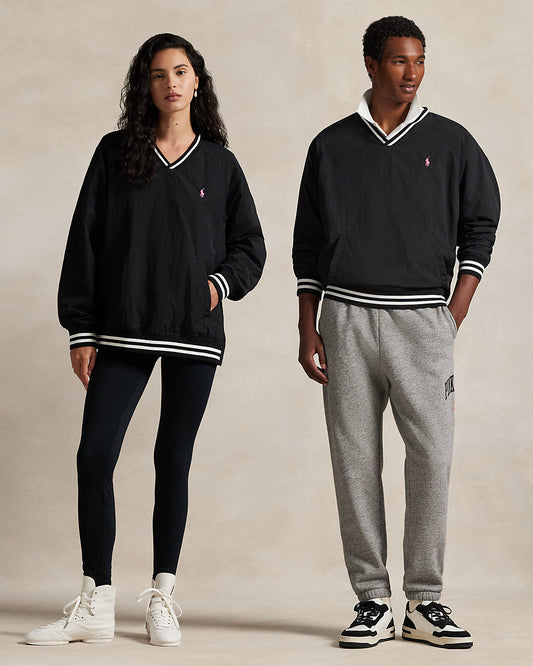 Pink Pony V-Neck Pullover