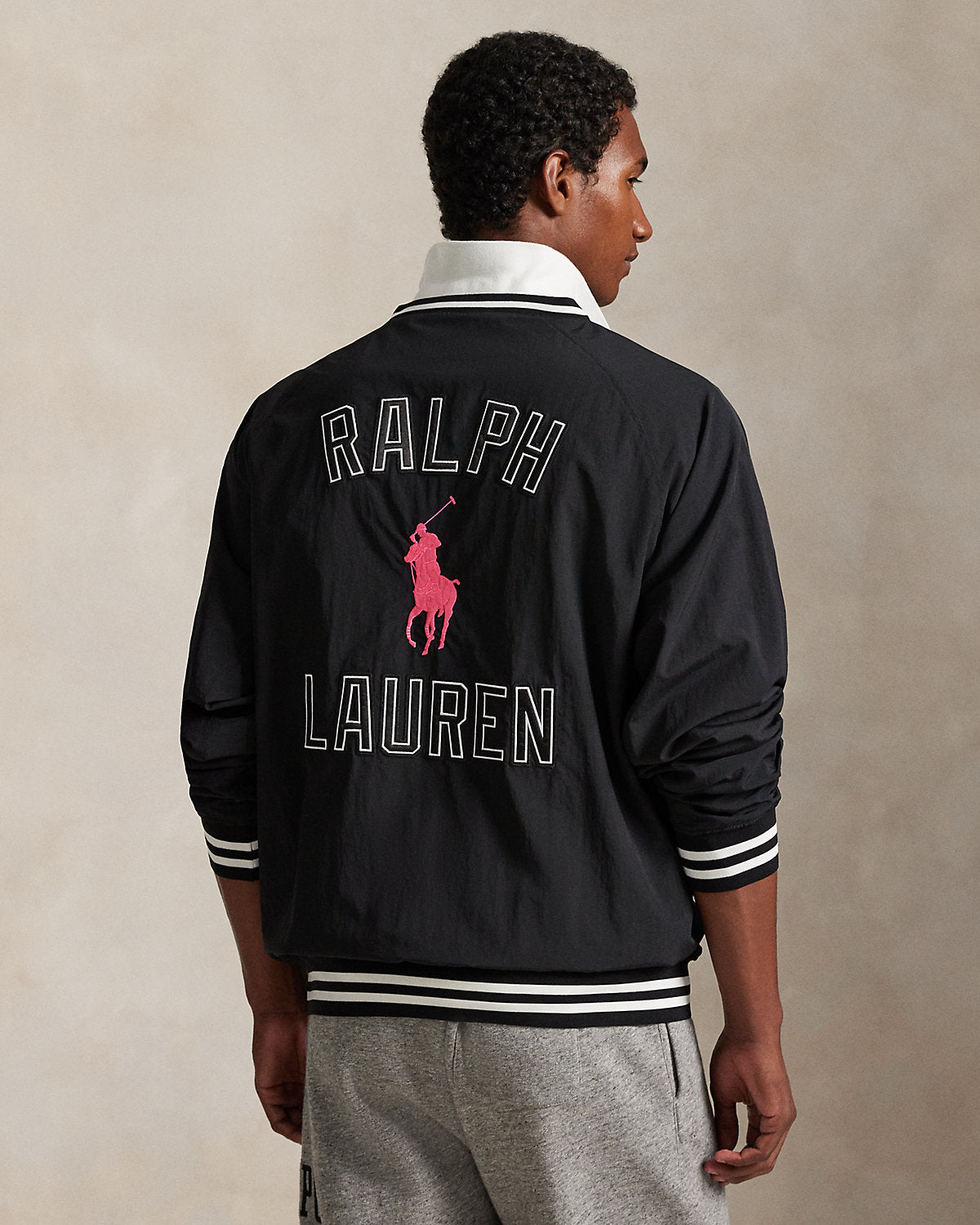 Pink Pony V-Neck Pullover