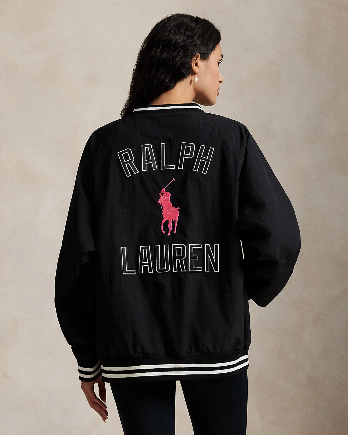 Pink Pony V-Neck Pullover