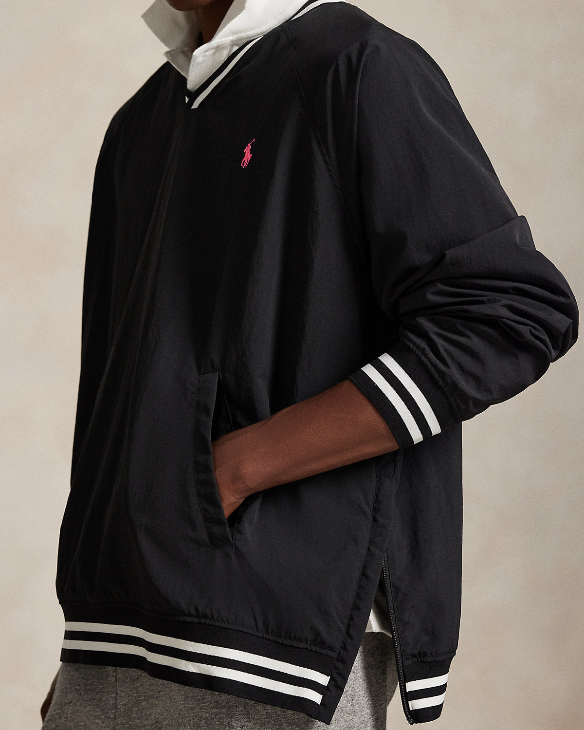 Pink Pony V-Neck Pullover