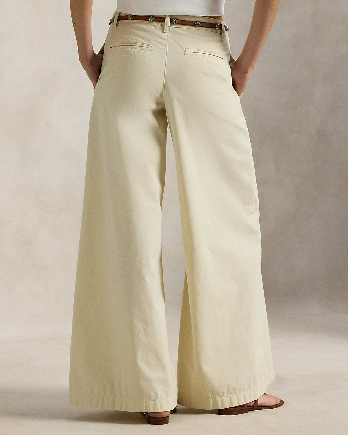 Cotton Relaxed Wide-Leg Pant