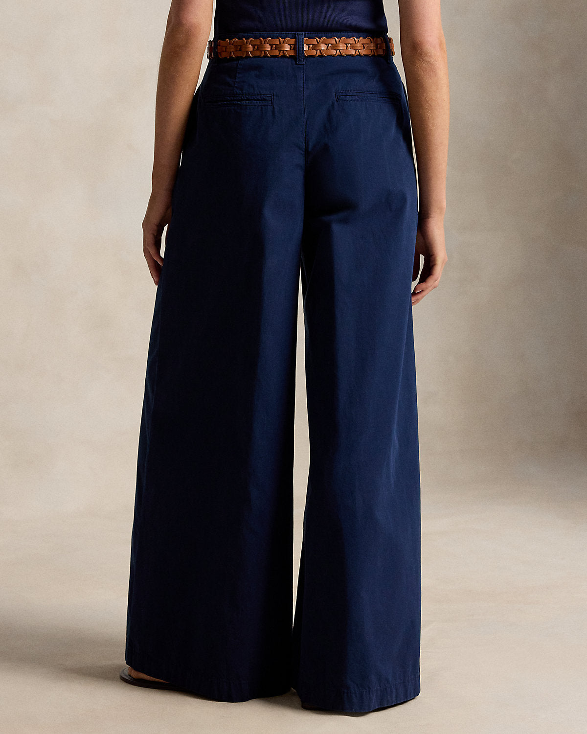 Cotton Relaxed Wide-Leg Pant