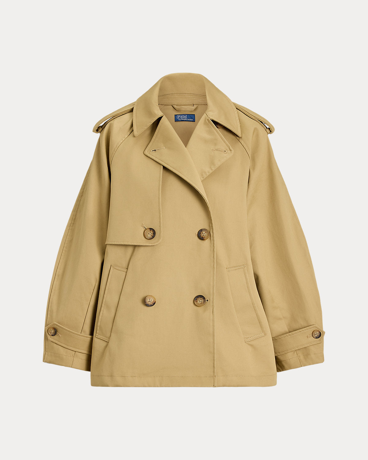 Cotton Twill Balloon Trench Coat