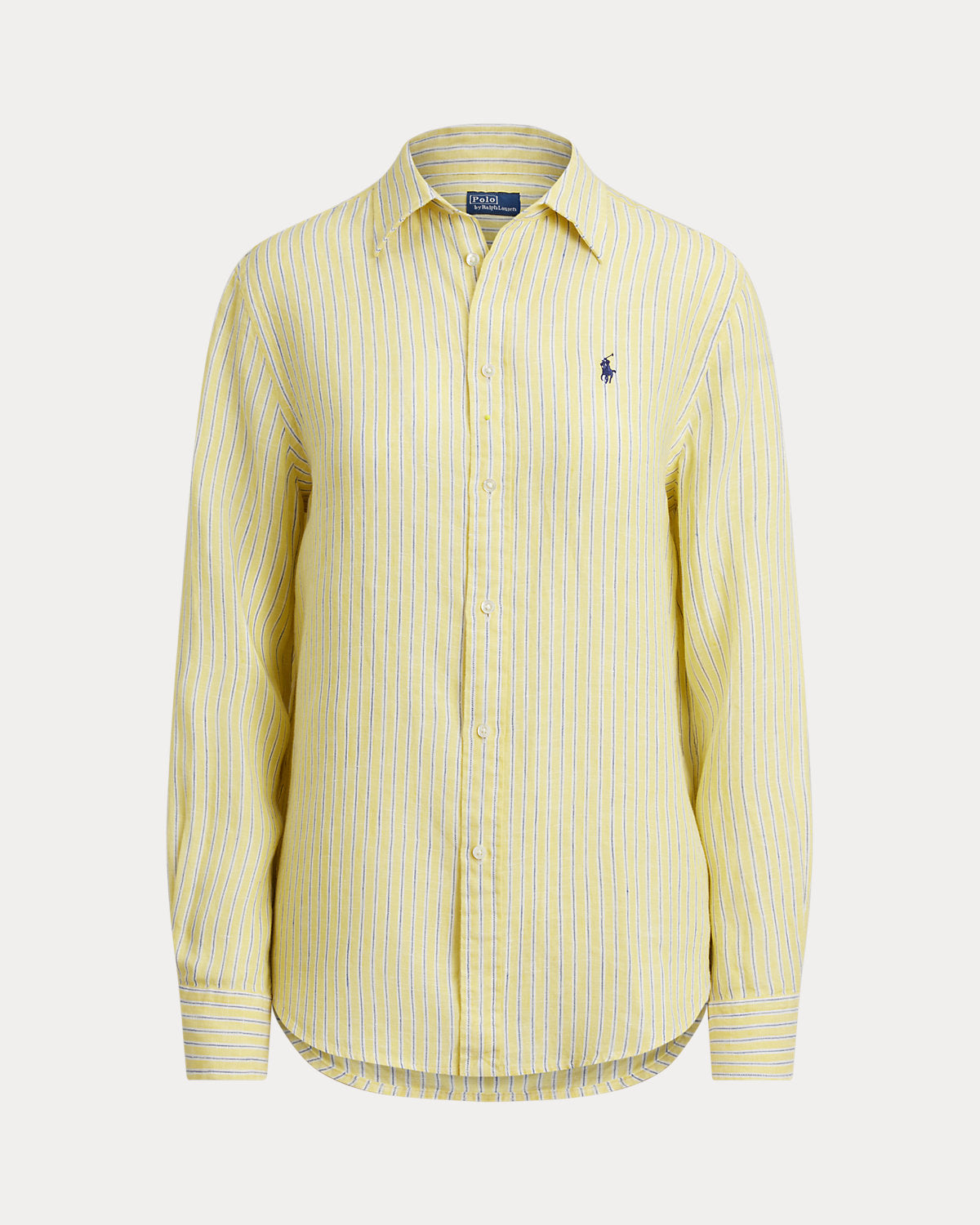 Women's Classic Fit Striped Linen Shirt